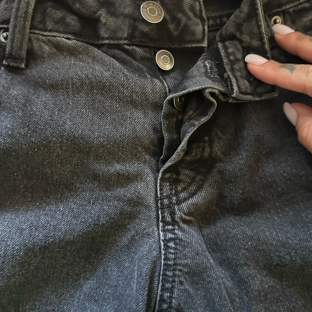 Black Low Rise Distressed Bootcut Jeans - Picture 8 of 8